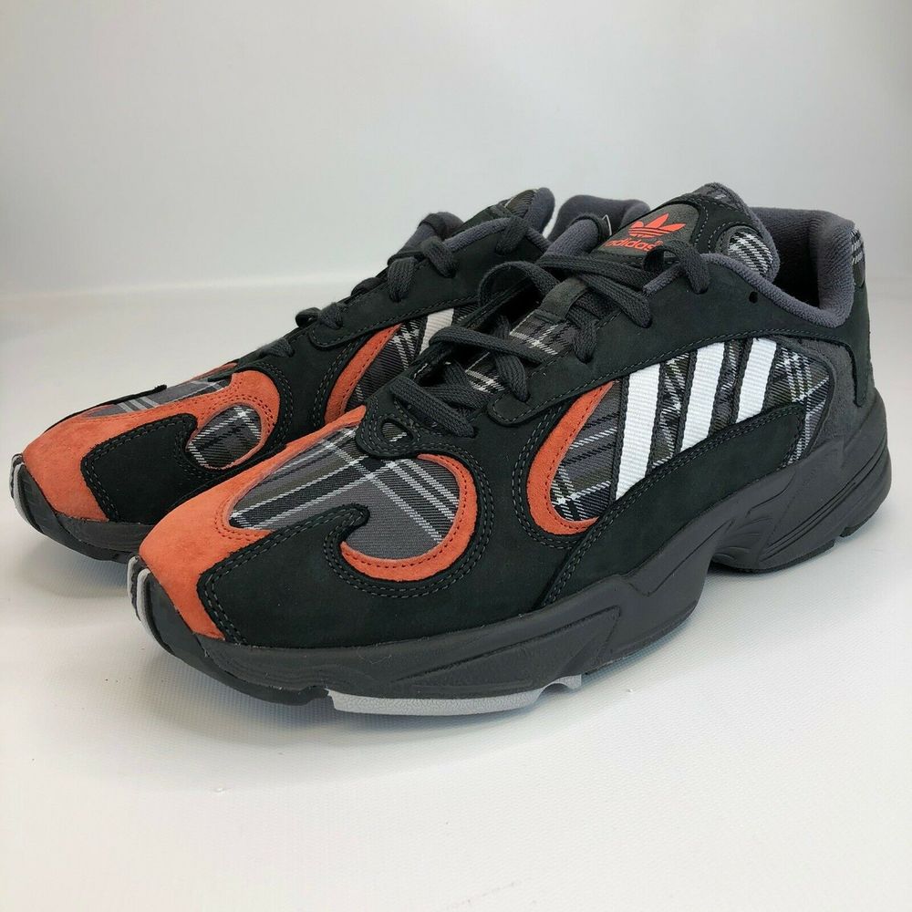 Adidas Yung-1 PlaidGray Taw Amber Men’s Size 10